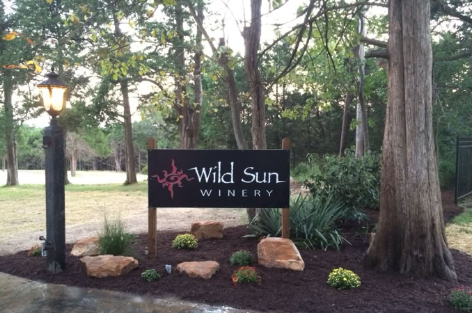 photo of the entrance and signage at Wild Sun Winery and Brewery